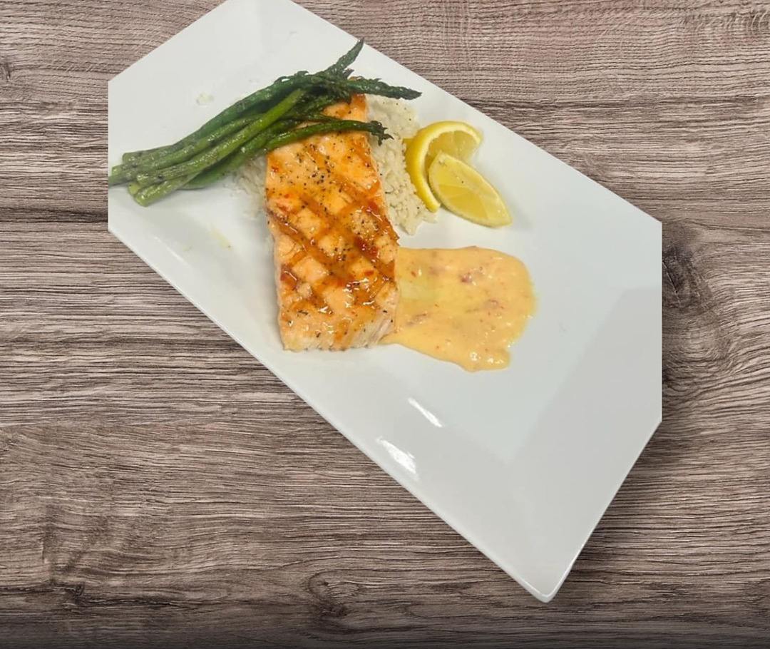 Sweet chili glazed salmon